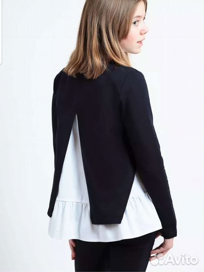 Школьные блузка и джемпер комплект р.158 -164