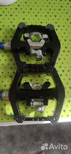 Педали контактные SPD новые черные