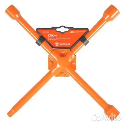 AKB02 Ключ баллонный крестовой усиленный (17*19*21*1/2) пласт. подвес (ak-b-02)