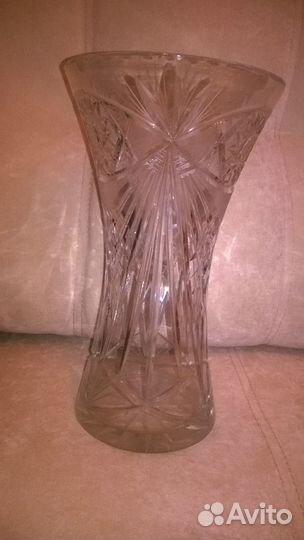 Хрустальная ваза богемское стекло