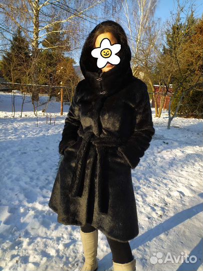 Шуба искусственный мех 44 размер