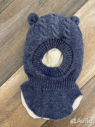 Шапка шлем на 1-2 года