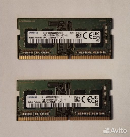 Оперативная память ddr4 4gb samsung