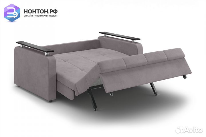 Диван аккордеон Остин серо-бежевый