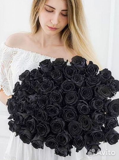 Чёрные розы Букеты доставка