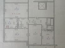 4-к. квартира, 78,3 м², 8/9 эт.