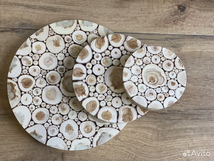 Подставка под горячее Панно из дерева можжевельник