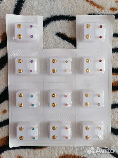 Серьги пусеты