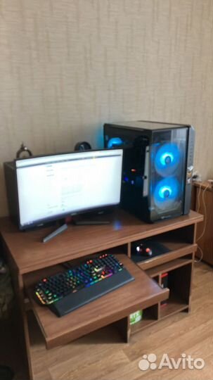 Игровой мощный пк, вместе с монитором