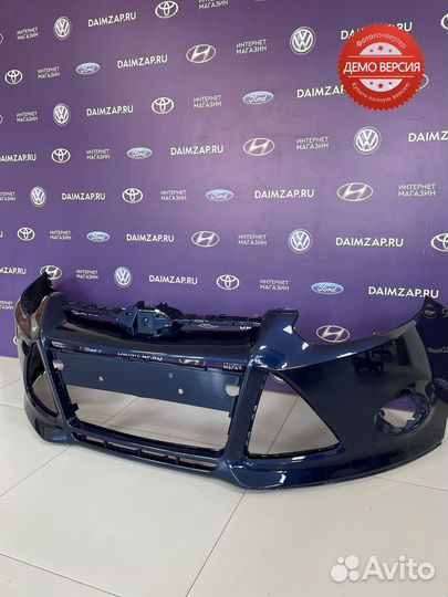 Бампер Передний Ford Focus 3 темно-синий