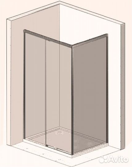 Душевой уголок Vincea Garda VSR-1G1 160x90 шиншил