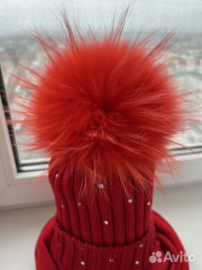 Комплект шапка и снуд для девочки