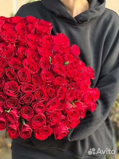Букет 101 красная роза