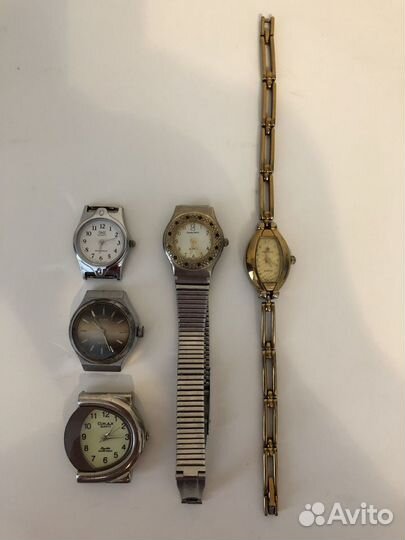 Кварцевые часы 5 штук