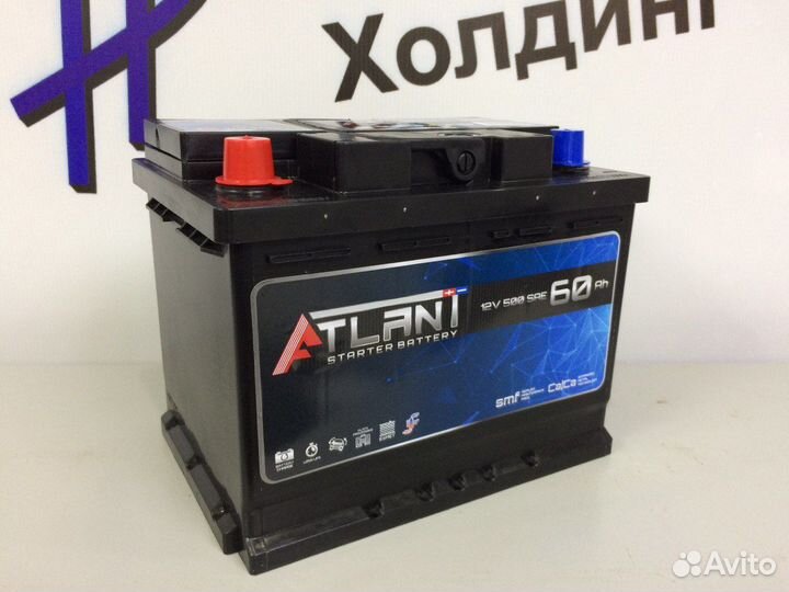 Аккумулятор Atlant 60 Ач 500 А