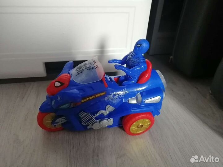 Человек паук мотоцикл с светомузыкой