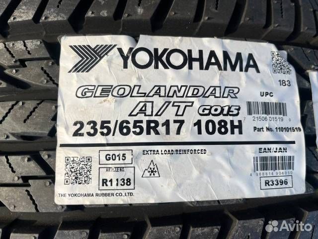 Yokohama Geolandar A/T G015 235/65 R17 108H