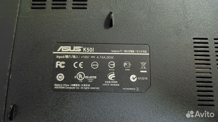 Ноутбук asus K50I