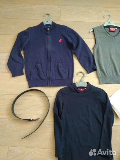 Школьная форма рубашка джемпер жилет р.122-128