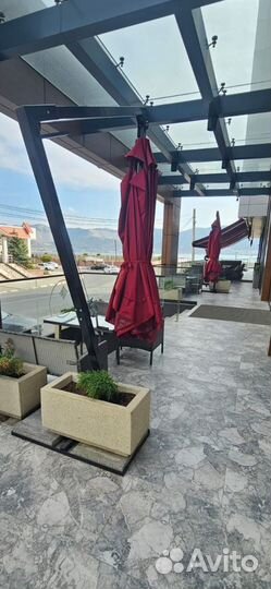 Зонт 3x3 с боковой стойкой