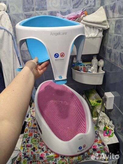 Горка лежак и стульчик для купания Angelcare
