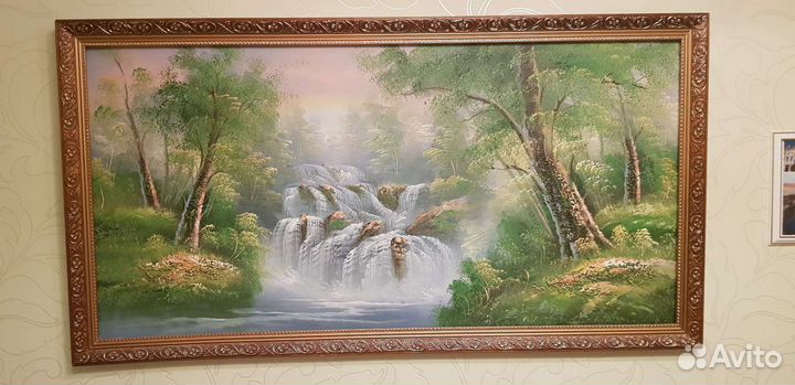 Картина Водопад, пейзаж