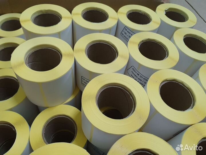 Термоэтикетка самоклеющаяся, 58х40 мм