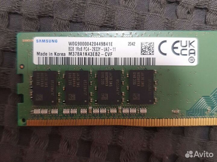 Оперативная память ddr4 8gb samsung