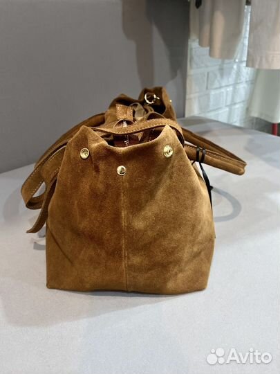 Роскошная эамшевая сумка из Италии