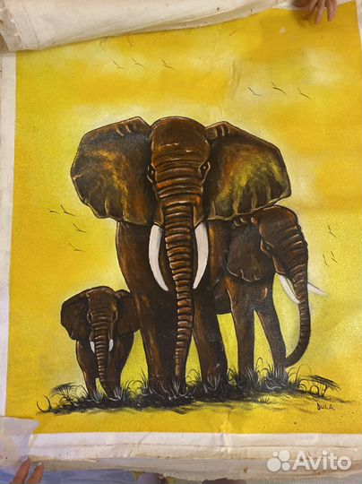 Картина холст песком океаническим из Танзании