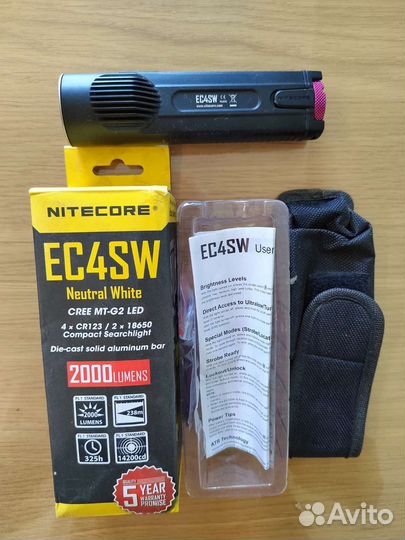 Фонарь nitecore ec4sw Cree MT g2