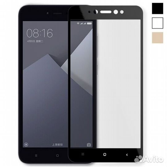 Защитное стекло 5D для Redmi note 5A