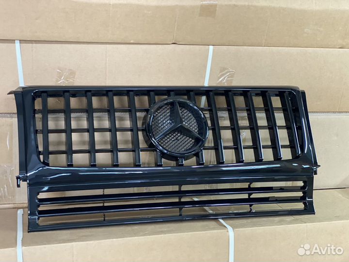 Черная решетка на гелендваген гт дизайн w463