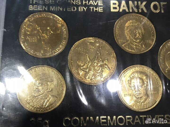 Набор олимпийских монет Греция 1997-1999