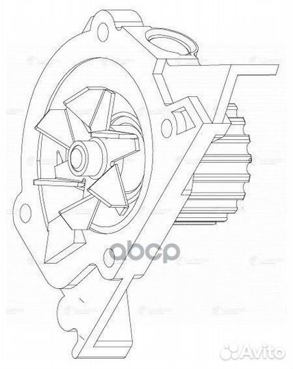 Насос водяной для а/м Peugeot 407 (04) 1.8i/2.0i