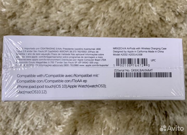 Беспроводные наушники apple airpods