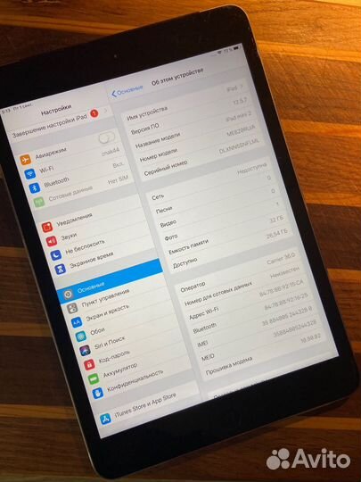 iPad mini 2 32 gb silver (Wi-Fi + Sim)