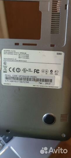 Разбираю Ноутбук samsung NP-530U3B