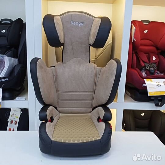 Автокресло 15-36кг Kenga Master широкое Кофе