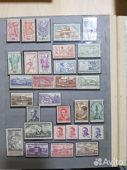Почтовые марки альбом Чехословакия 1940-ые года 2