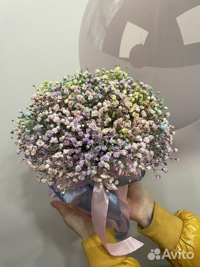 Гипсофила Букеты Живые цветы Подарок