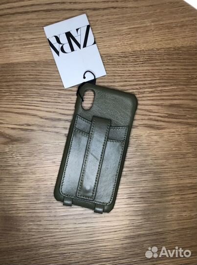 Кожаный чехол Zara для iPhone X/XS новый