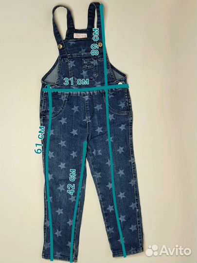 Джинсовый комбинезон для девочки