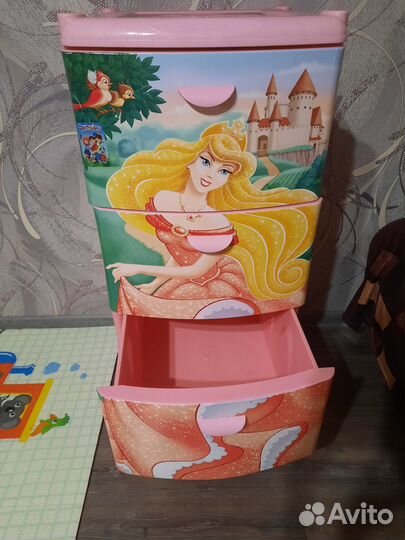 Комод для игрушек пластик