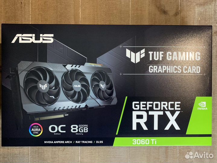 Видеокарта asus GeForce RTX 3060 Ti TUF Gaming