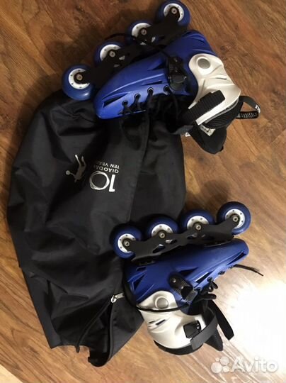 Ролики подростковые на 4 колесах