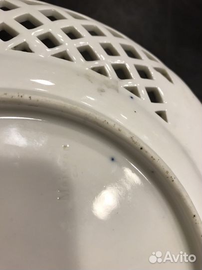 Немецкая старинная тарелка Meissen