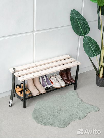 Обувница с сиденьем хоста