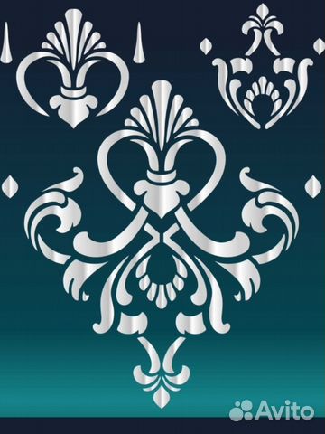 Трафарет для стен мебели декора