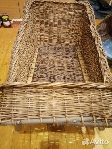Корзина из натуральной лозы (Сани)